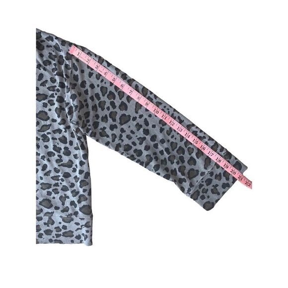 SUNDRY LEOPARD PRINT FUNNELNECK SWEATSHIRT - Picture 9 of 12